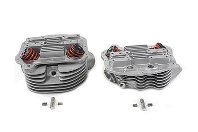 V-Twin 10-1074 - Panhead Cylinder Heads with Valves
