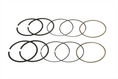 V-Twin 11-0196 - 3-5/8" Shovelhead Piston Ring Set Standard