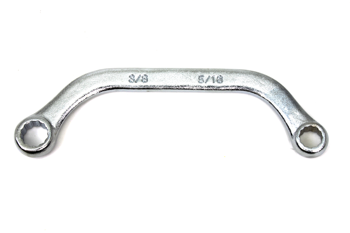 3/8" & 5/16" CHROME SOCKET "S" WRENCH VTWIN 16-0734