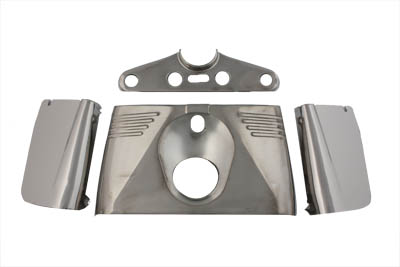 V-Twin 24-9912 - Replica Triple Tree Cover Kit Stainless Steel