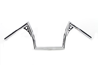 V-Twin 25-3257 - 5" Z-Bar Handlebar with Wiring Indents and Hole