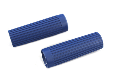 V-Twin 28-0185 - Blue Grip Set Original Rib Style