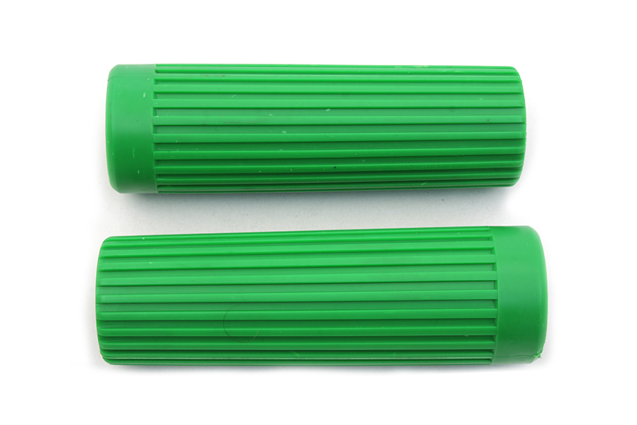 V-Twin 28-0187 - Green Grip Set Original Rib Style