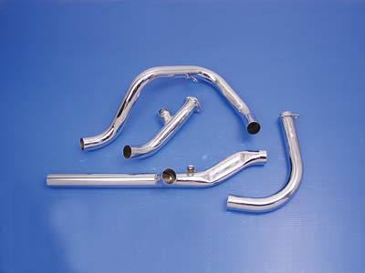V-Twin 29-1102 - Dual Crossover Chrome Exhaust System