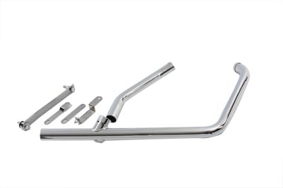 V-Twin 29-1145 - 2 into 1 Exhaust Pipe Header Chrome