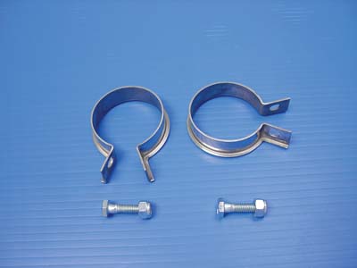 V-Twin 31-0226 - Exhaust Header Clamp Set Stainless Steel