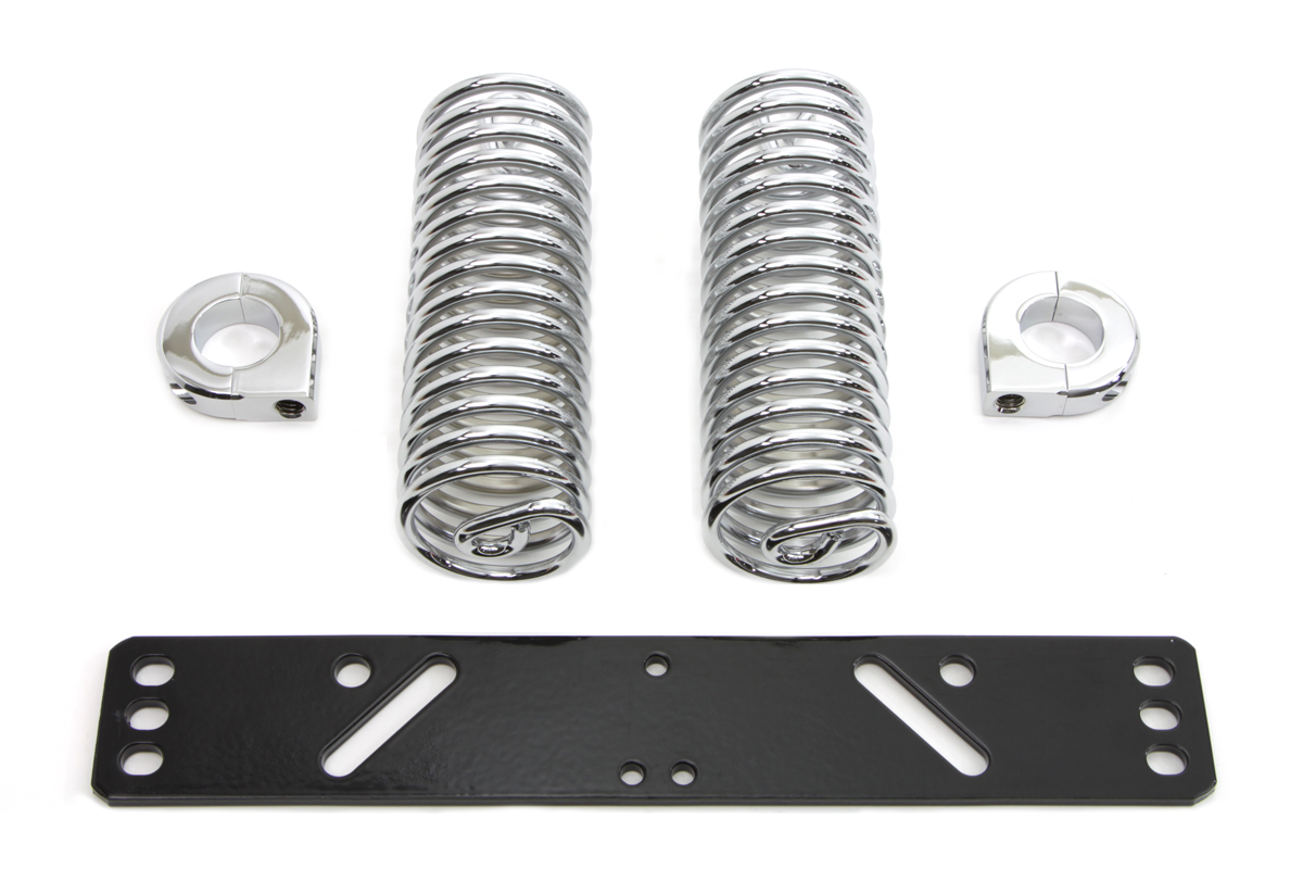 V-Twin 31-0827 - Chrome Auxiliary Seat Spring Kit