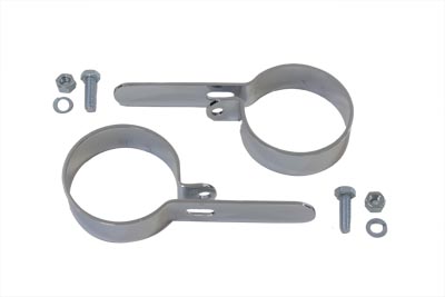 V-Twin 31-2107 - Chrome 2-3/4" Exhaust Hanger Clamps