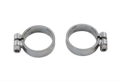 V-Twin 31-2112 - Exhaust Clamp Set Chrome Allen Wide