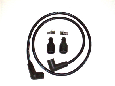 V-Twin 32-0651 - Universal Black 7mm Spark Plug Wire Kit