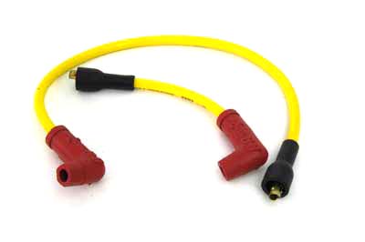 V-Twin 32-0656 - Accel Yellow 8.8mm Spark Plug Wire Set