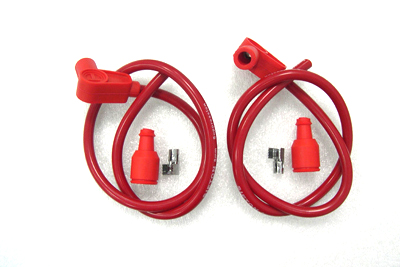 V-Twin 32-1041 - Universal Red 8mm Spark Plug Kit