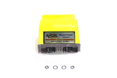 V-Twin 32-7772 - Accel Yellow Dual Fire H.V. Super Coil