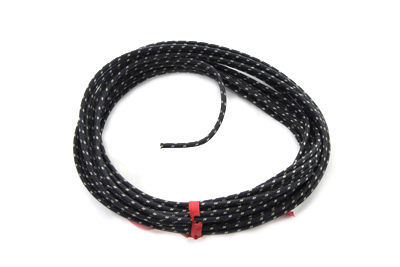 V-Twin 32-8094 - Black 25' Cloth Covered Wire