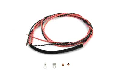 V-Twin 32-9306 - Tail Lamp Wiring Cotton Braided
