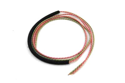 V-Twin 32-9307 - Tail Lamp Wiring Cotton Braided