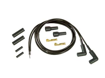 V-Twin 32-9360 - Thundersport Black 5mm Spark Plug Wire Kit