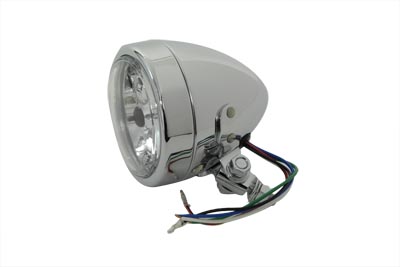 V-Twin 33-0030 - 4" Round Headlamp 12 Volt