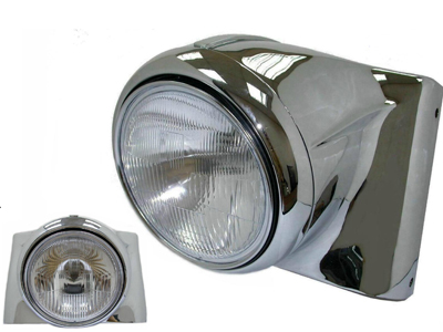 V-Twin 33-0092 - Chrome Headlamp Cowl Kit