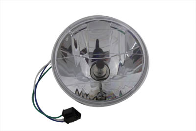 V-Twin 33-0206 - 7" Faceted Headlamp Unit