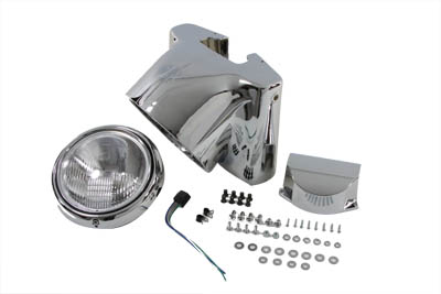 V-Twin 33-0279 - Chrome Headlamp Cowl Kit