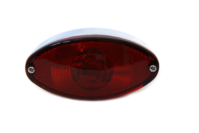 V-Twin 33-0306 - Chrome Tail Lamp Cateye Style