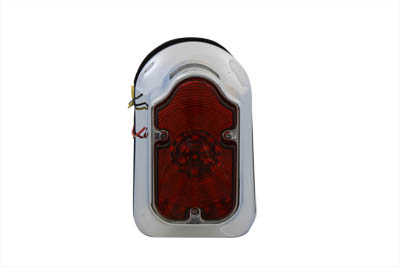 V-Twin 33-0333 - Chrome Tombstone LED Tail Lamp Assembly