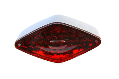 V-Twin 33-0344 - Chrome LED Tail Lamp Diamond Style