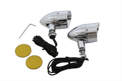 V-Twin 33-0436 - Bullet Grooved Type Marker Lamp Set