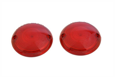 V-Twin 33-0494 - Turn Signal Red Stock Style Lens Set