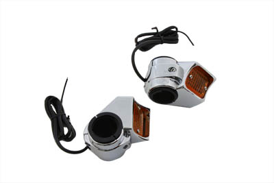 V-Twin 33-0581 - Chrome Marker Lamp Kit Single Filament