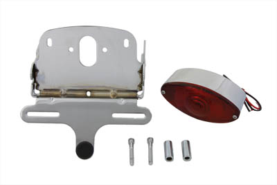 V-Twin 33-0610 - Chrome Cateye Tail Lamp Assembly Kit