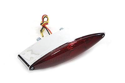 V-Twin 33-0902 - Chrome Snake Eye Style LED Tail Lamp