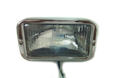 V-Twin 33-1323 - Complete Caddy 12V Bottom Mount Headlamp with B