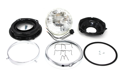V-Twin 33-2014 - 7" Headlamp Assembly Seal Beam