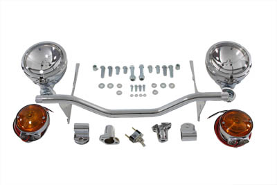 V-Twin 33-2028 - Spotlamp Cowl Kit with Turn Signal Set