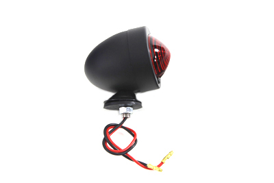 V-Twin 33-3043 - Black Bullet Red Marker Lamp Dual Filament