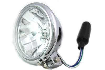 V-Twin 33-4075 - 5-3/4" Round Headlamp Chrome
