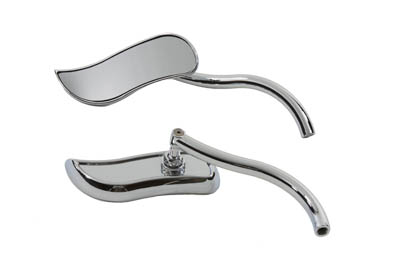 V-Twin 34-0381 - S-Curve Mirror Set with Round Stems