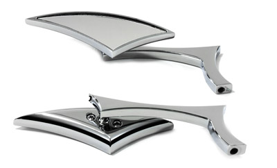 V-Twin 34-0858 - Odin Diamond Style Mirror Set