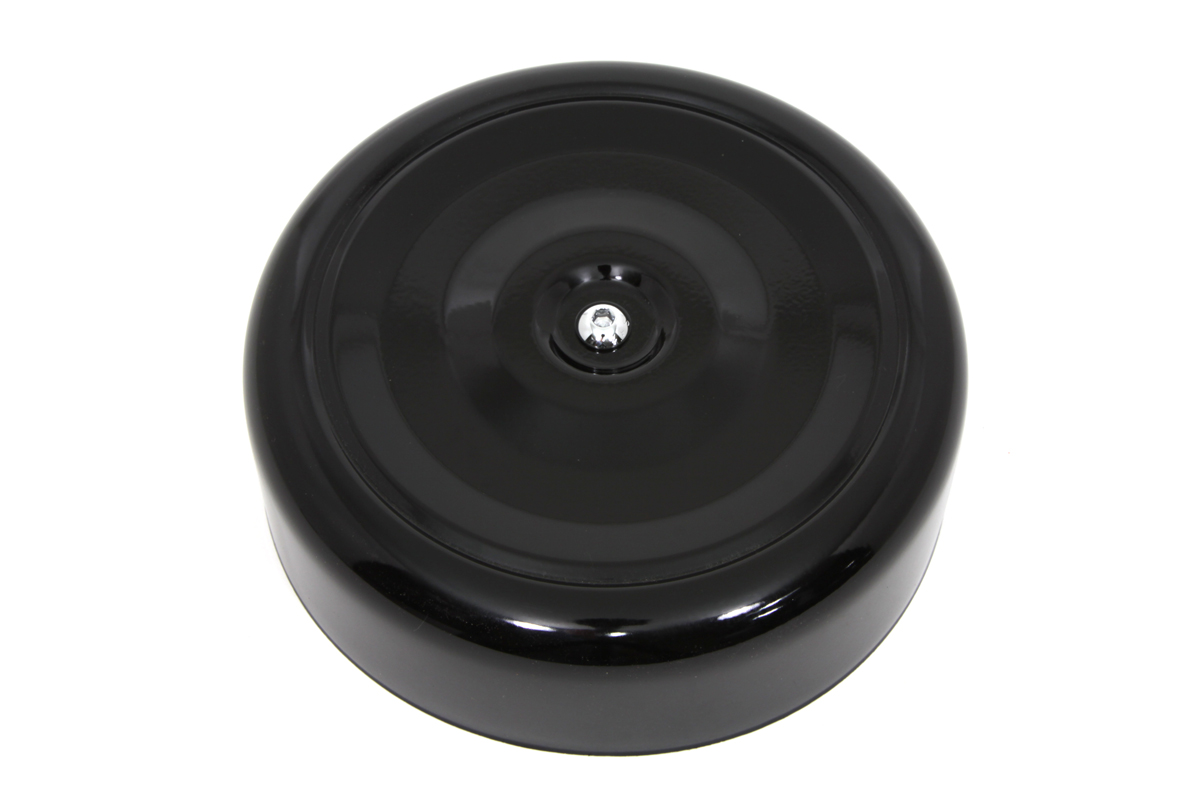 V-Twin 34-1380 - Black Round Bobbed Style 7" Air Cleaner Cover