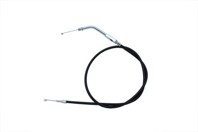 V-Twin 36-0101 - Black Throttle Cable with 45? Elbow Fitting