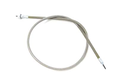 V-Twin 36-0126 - 39-1/2" Stainless Steel Speedometer Cable