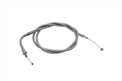 V-Twin 36-0511 - Chrome Spiral Throttle Cable