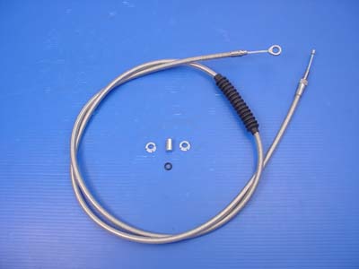 V-Twin 36-0557 - 79" Braided Stainless Steel Clutch Cable