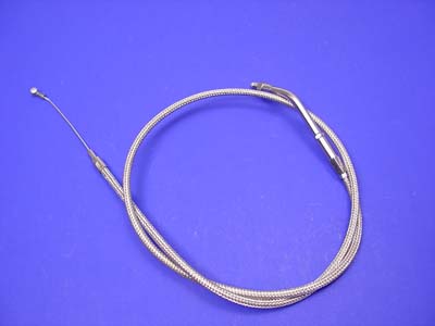 V-Twin 36-0902 - Braided Stainless Steel Idle Cable with 35.875"