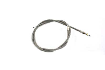 V-Twin 36-0905 - Braided Stainless Steel Throttle Cable with 30"