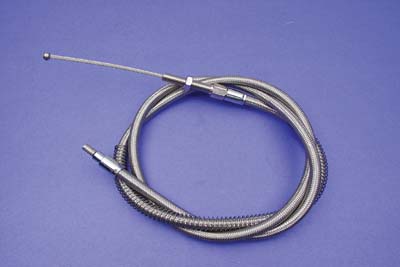 V-Twin 36-1532 - 71.375" Braided Stainless Steel Clutch Cable