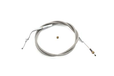V-Twin 36-1564 - Braided Stainless Steel Idle Cable with 42" Cas
