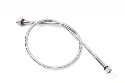 V-Twin 36-2524 - 35" Chrome Speedometer Cable